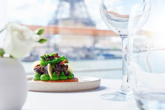 Seine River Early Gourmet Dinner Cruise With Wine by Bateaux Parisiens - Duration and Itinerary