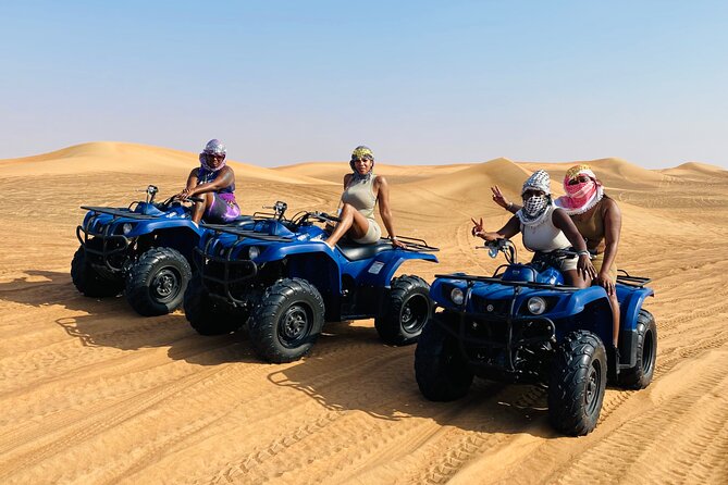 Self Drive Quad Bike in Open Desert With Sand Boarding and Camels - Pricing and Booking