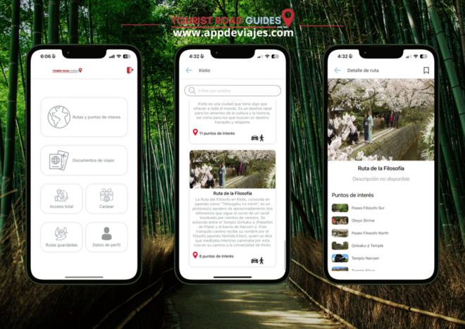Self-Drived Audio Guide Kioto Philosophers Route - Stunning Cherry Tree Landscape