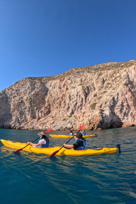 Semi-Private Half Day Kayaking Tours in Milos - Detailed Itinerary