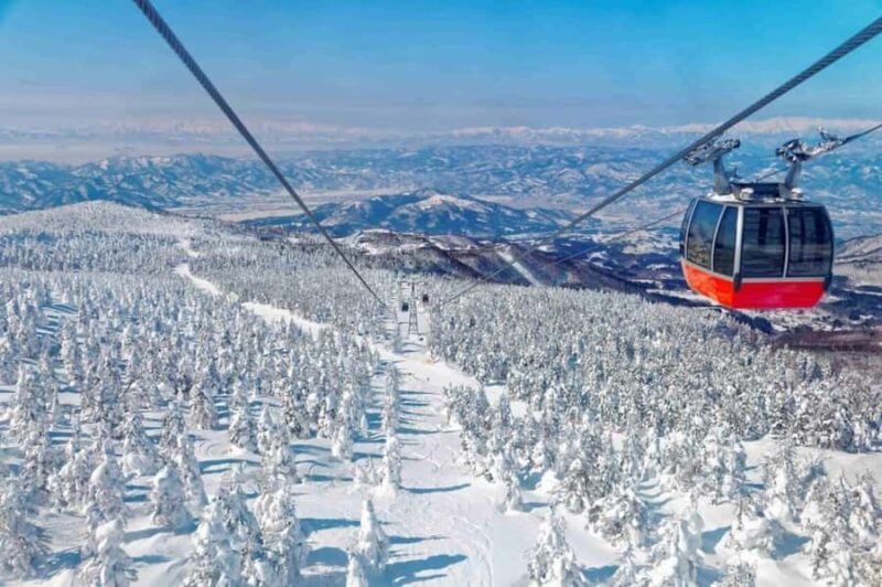 Sendai: Ginzan Onsen, Zao Ropeway Snow Monsters Tour & Lunch - Zao Ropeway and Snow Monsters: Nature’s Winter Fantasy