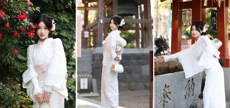 Senso-ji Kimono Photography and Kimono Rental: Choose from a variety of kimonos at a single flat rate, one-stop service, professional photography - Timing, delivery and small practical details