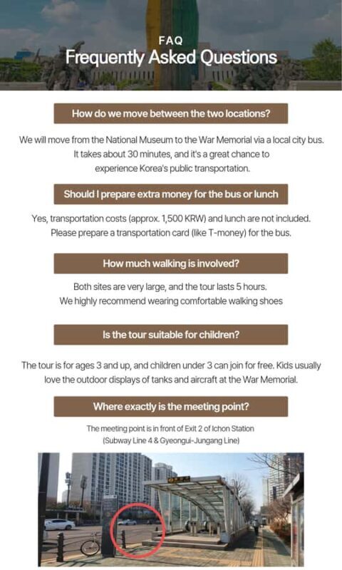 Seoul: National Museum & War Memorial Private Guided Tour - Frequently Asked Questions
