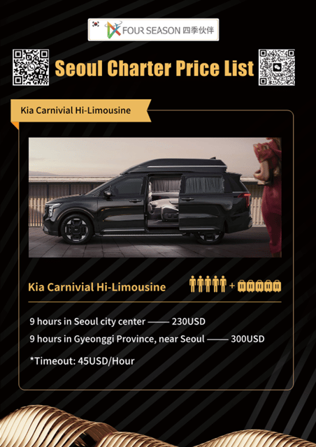 Seoul: Private Chartered Vehicle Carnival Van City Tour - Key Points