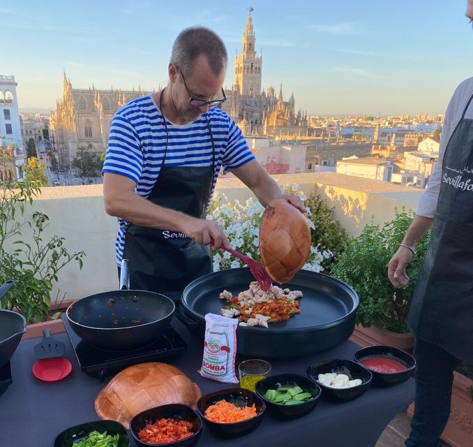 Seville: Exclusive Paella Cooking Class With Cathedral Views - Activity Details