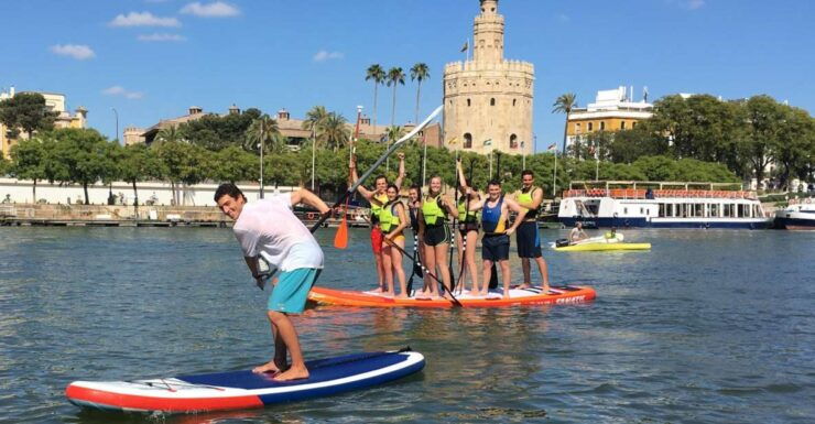 Seville: Group Giant Paddle-Boarding Session - Booking and Logistics
