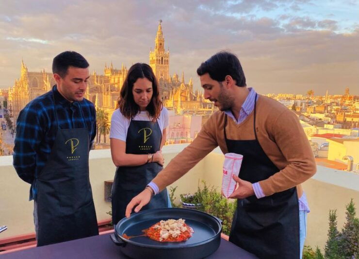 Seville: Private Paella Cooking Class With Cathedral Views - Booking and Flexibility