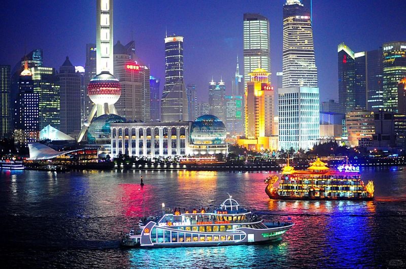 Shanghai Huangpu River Night Cruise Ticket + Buffet Meal - The Huangpu is Shanghai’s best night-time front row