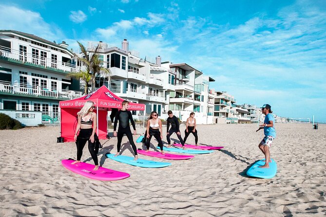 Shared 2 Hours Regular Group Surf Lesson at Santa Monica - Booking Information