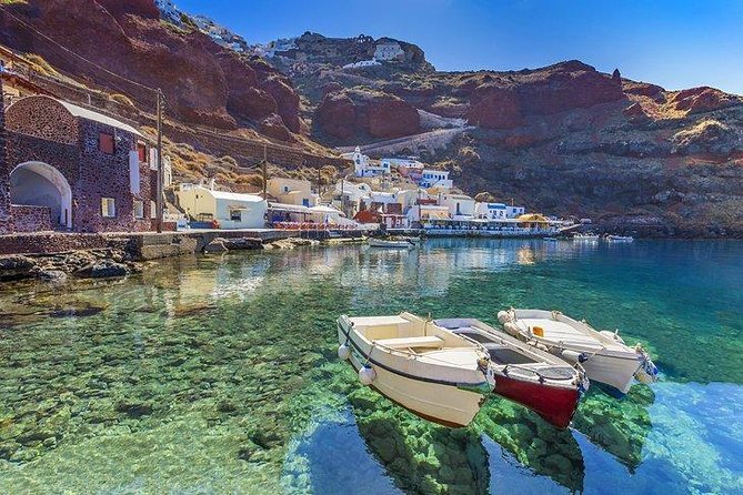 Shared Diamond Morning Trip of Santorini via Hot Springs & White Beach - The Sum Up