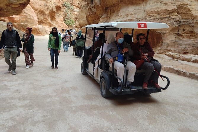 Shared Two Ways Golf Cart Ride to Petra - Maximum Travelers and Price Details