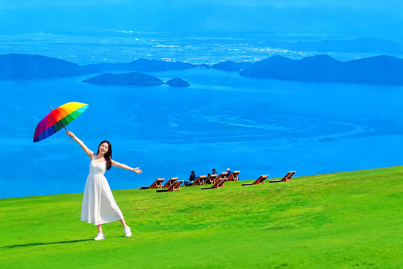 Shiga Mitsui Shiga Ryuo Outlet-Mentaiko Park-Lake Biwa Observation Deck/Arashiyama Sanzen-in - The day at a glance