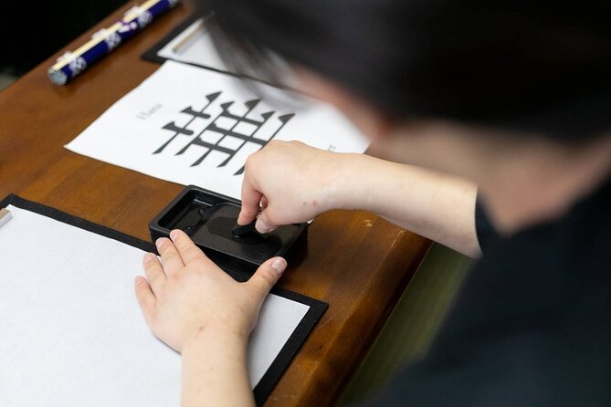 Shodo Japanese Calligraphy Class Near Osaka Castle - End Point and Additional Info