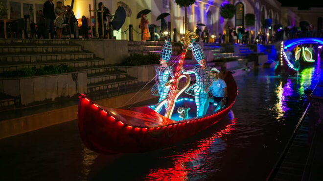 Side: The Land of Legends Night Show & Shopping Avenue - Dining Options Available