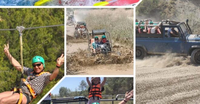 Side&Alanya:Rafting Quad/Buggy Zipline &Jeep Tour With Lunch - Inclusions and Exclusions
