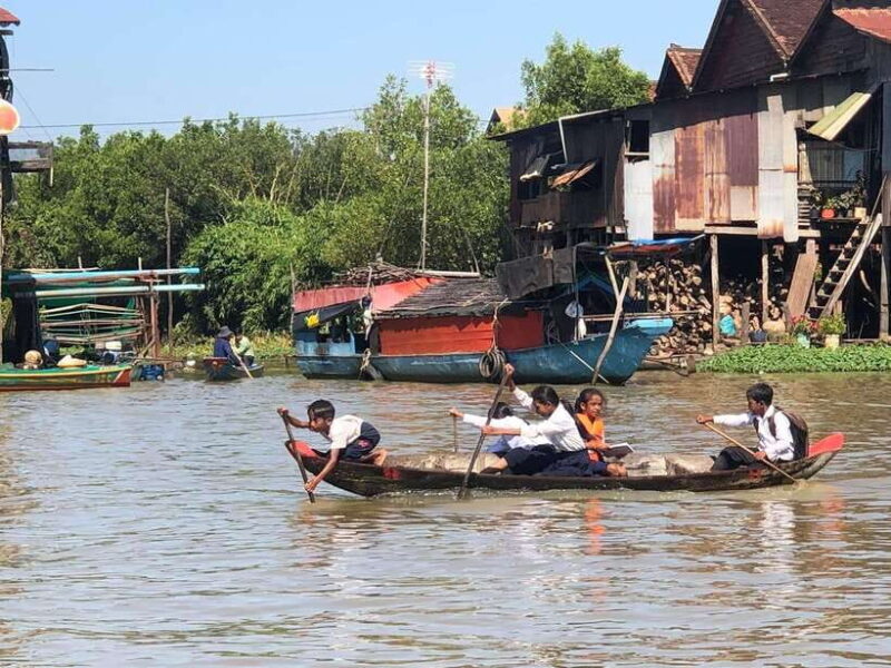 Siem Reap Floating Village Kampong Phluk Sunset with Boat - Good To Know