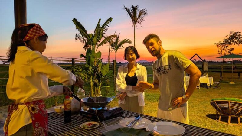 Siem Reap: Rice Field Sunset Drink & Home-Cooked Dinner - Detailed Breakdown of the Experience