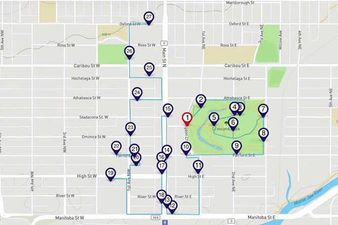 Sights of Moose Jaw Smartphone Audio Walking Tour - Whats Included