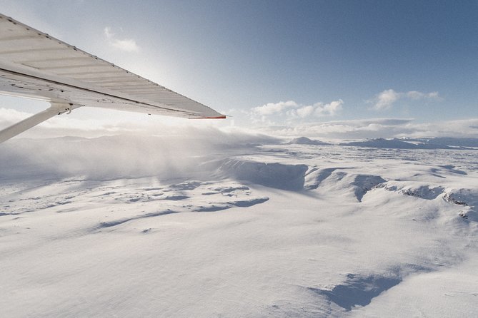 Sightseeing Flight Over Vatnajökull Volcanic Eruption Sites - Admiring Svartifoss and Basalt Cliffs