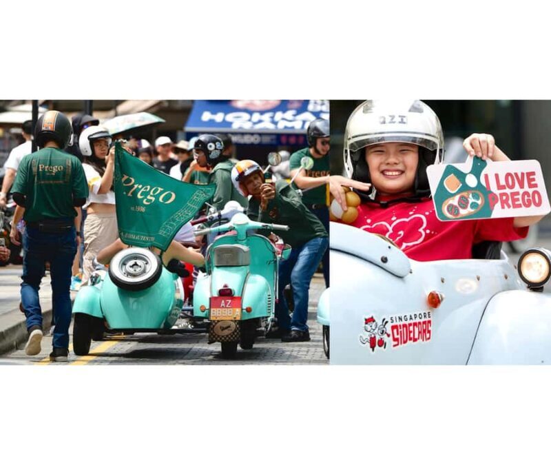 Singapore: 1-Hour Sidecar Tour with a Set Meal - An overview of the experience