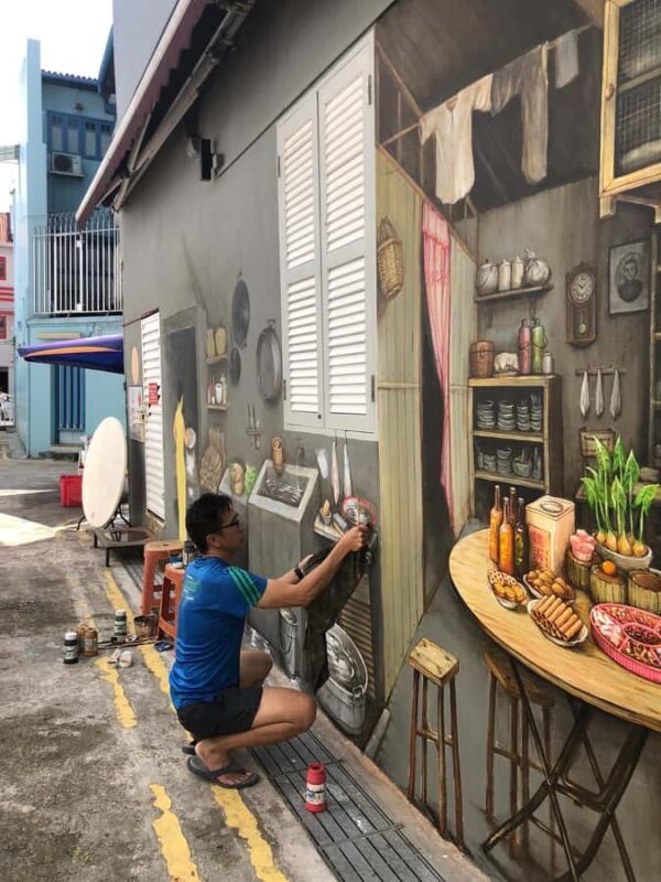 Singapore: Half-Day Street Food & Street Art Walking Tour - Street Art and Alleyway Explorations