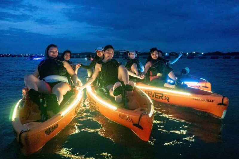 Singapore: Pasir Ris Park LED Night Kayak Tour with Mussels - Duration, Cost, and Overall Value