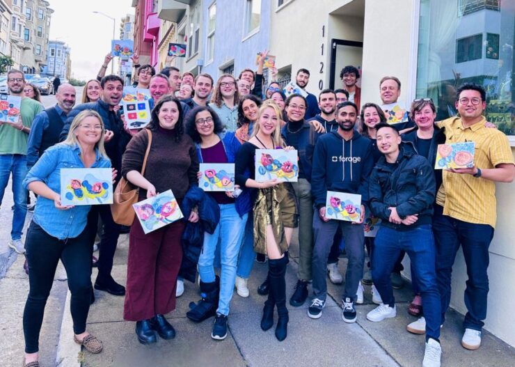 Sip & Paint Team Building Events - How Sip & Paint Fosters Teamwork