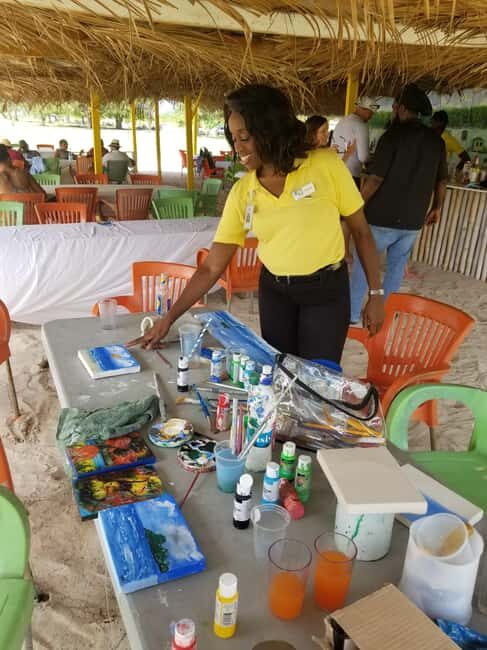 Sip & Paint with lunch on exciting Ffryes Tiki beach Bar - What Makes This Tour Stand Out?  