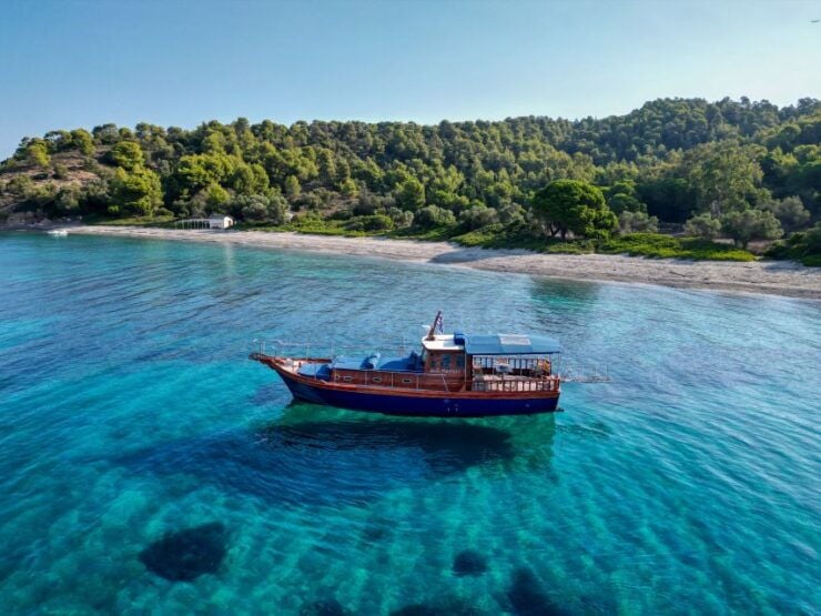 Skiathos: 50ft. Traditional Wooden Boat With Lunch Onboard - Experience on the Boat