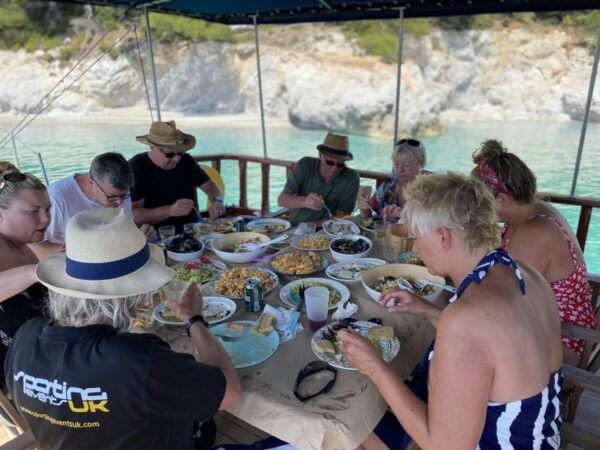 Skiathos: 50ft. Traditional Wooden Boat With Lunch Onboard - The Sum Up