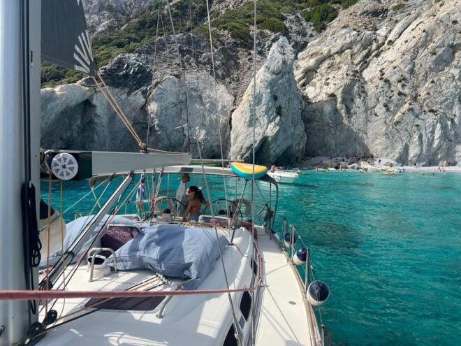 Skiathos: Day Sailing Trip With Swim Stops and Lunch - Onboard Amenities