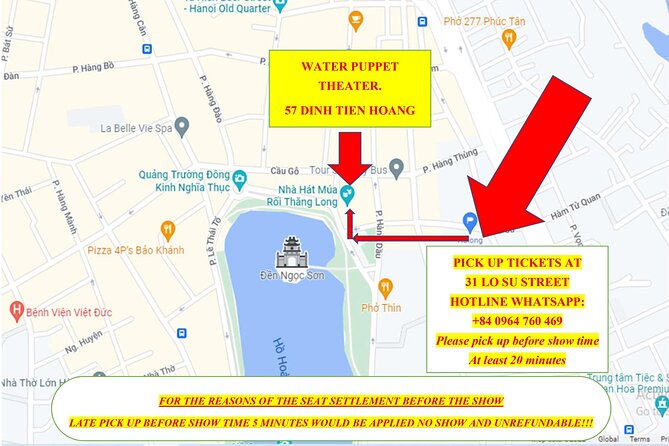 Skip the Line: Water Puppet Entrance Tickets - Booking and Cancellation