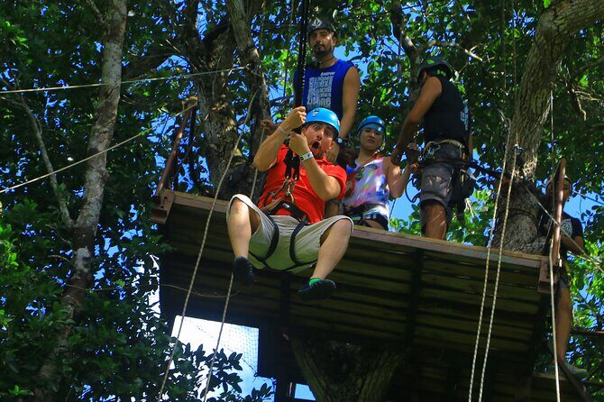 Sky Trail: Sky Bike, Tarzania, Bungee Swing & Zip Line with lunch - FAQ