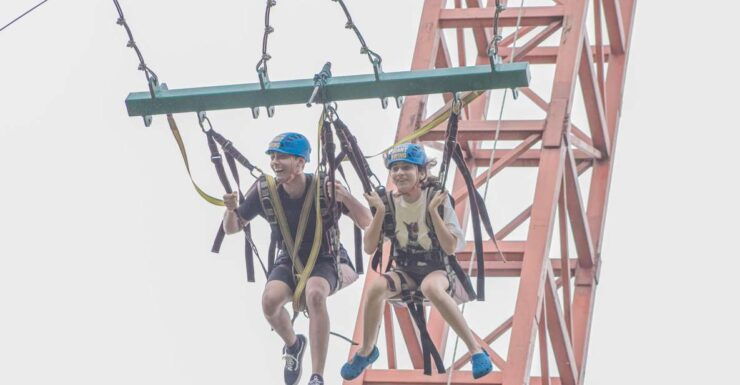 SkyScreamer: Elevate Your Thrills - Close View of Mt. Fishtail