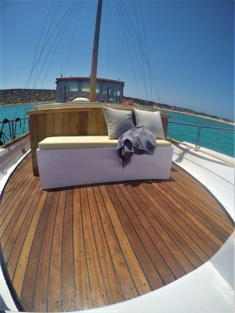 Small group kaiki cruise to Antiparos & Despotiko with lunch - Swimming, Snorkeling, and Relaxation