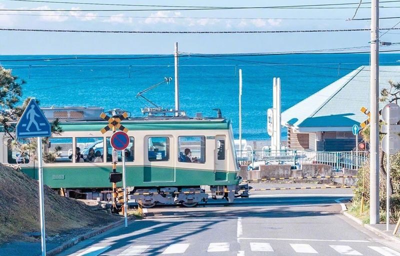 Small group tour for 9 people | One-day tour of Kamakura and Enoshima | Includes Enoden experience & Enoshima & Kamakurakoko-mae Station & Kamakura Great Buddha & Tsurugaoka Hachimangu Shrine | Round trip from Tokyo | Hotel pick-up and drop-off + Chinese - Enoshima: island lanes, sea views, and a tight clock