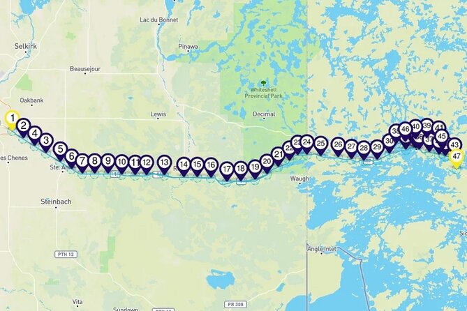 Smartphone Driving Tour Between Kenora and Winnipeg - Customer Reviews