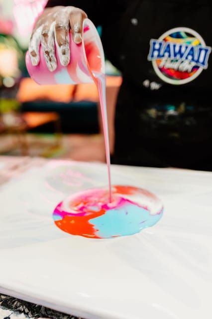 SMITH MOUNTAIN LAKE:HAWAII FLUID ART CLASS EXPERIENCE/CANVAS - Class Duration and Group Size
