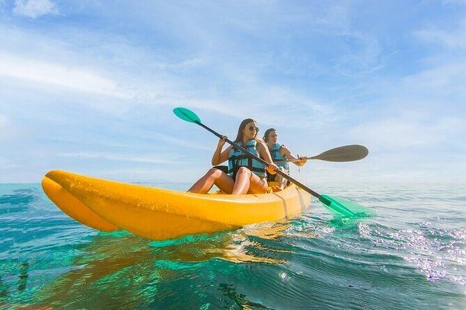 Snorkeling all Day Garrafon Reef Park VIP Isla Mujeres & Kayacking & Beach Club - Frequently Asked Questions  