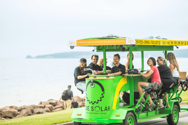 Solar-Powered Historical Food & Drink Pedal Bus Tour in Hfx - Pedal Bus Features