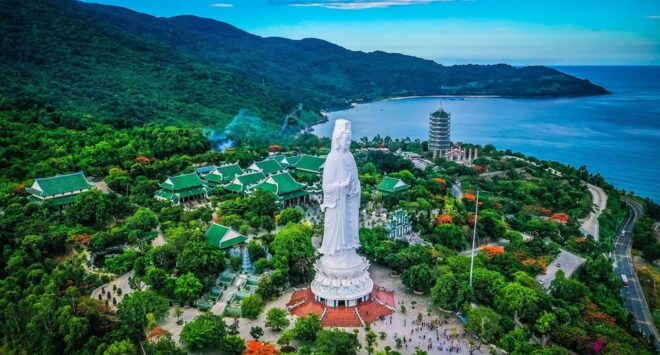 Son Tra Peninsula, Marble Mountain and Hoi An Ancient Town - Linh Ung Pagoda Visit