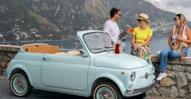 Sorrento and Amalfi Coast: Tour in Fiat 500 Spiaggina - Inclusions
