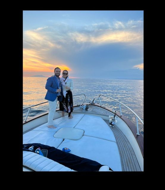Sorrento: Luxury Private Boat Drinking & Watching the Sunset - Itinerary