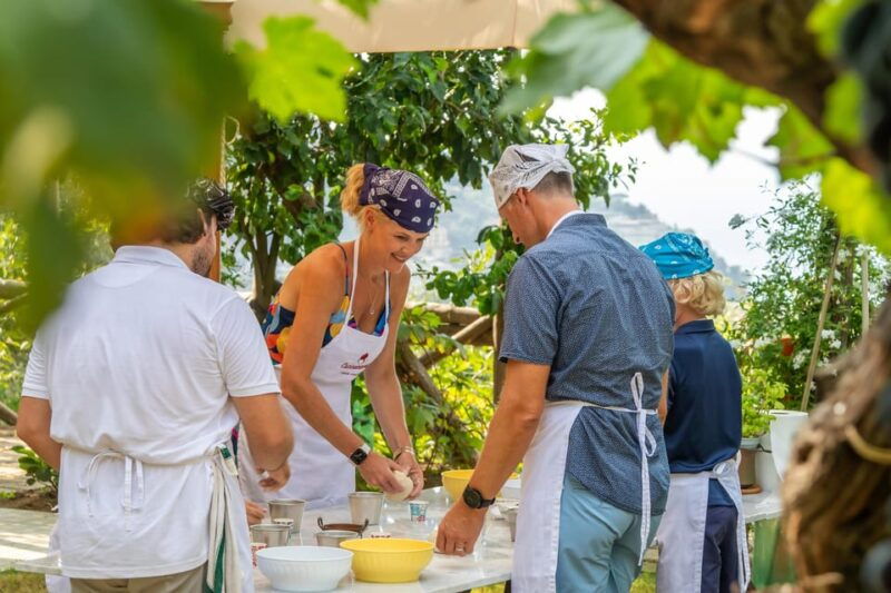 SORRENTO: Pizza School Mastering Neapolitan Delights - The Setting: A Charming Garden by the Gulf of Naples