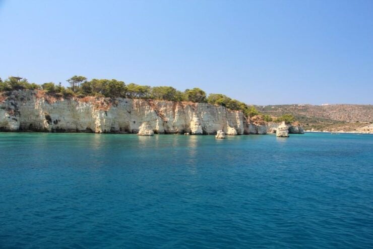 Souda Bay: Marathi, Cape Drepano and Caves Boat Cruise - Itinerary Details