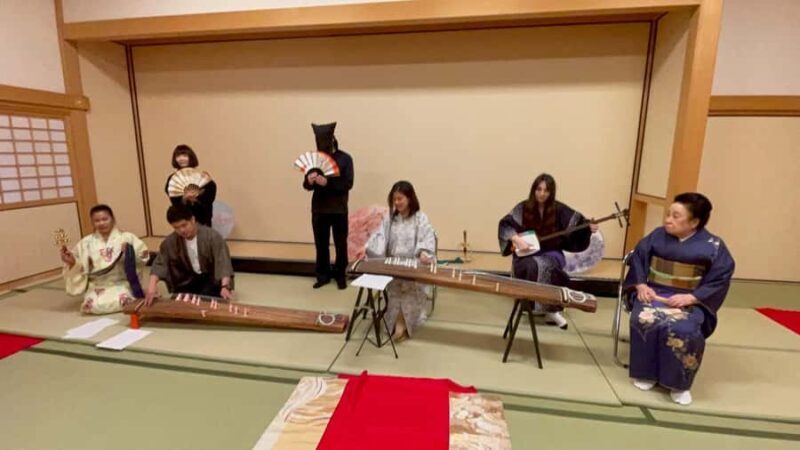 Special Japanese Culture Concert at Nagoya Noh Theater - Interaction and Instrument Experience