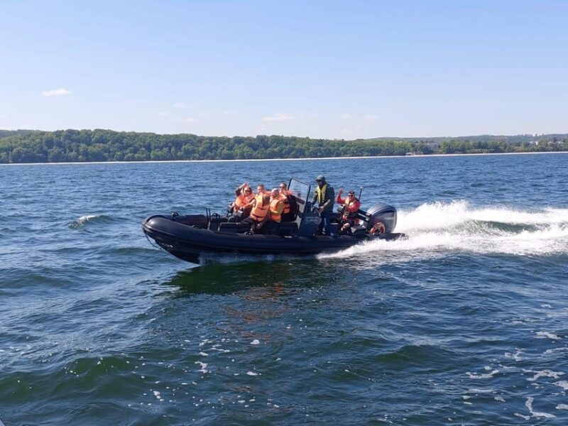 Speed boat at the end of the pier in Sopot. Speed 100 km/h - Authentic Traveler Insights