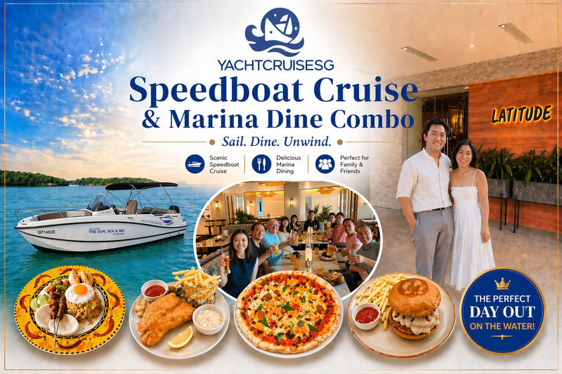 Speedboat Cruise & Marina Dine Adventure by YachtCruiseSG - At a glance: speed, stories, and supper