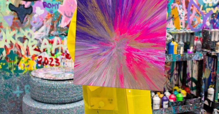 Spinning Private Art Experience - Step-by-Step Guide to Spin Painting