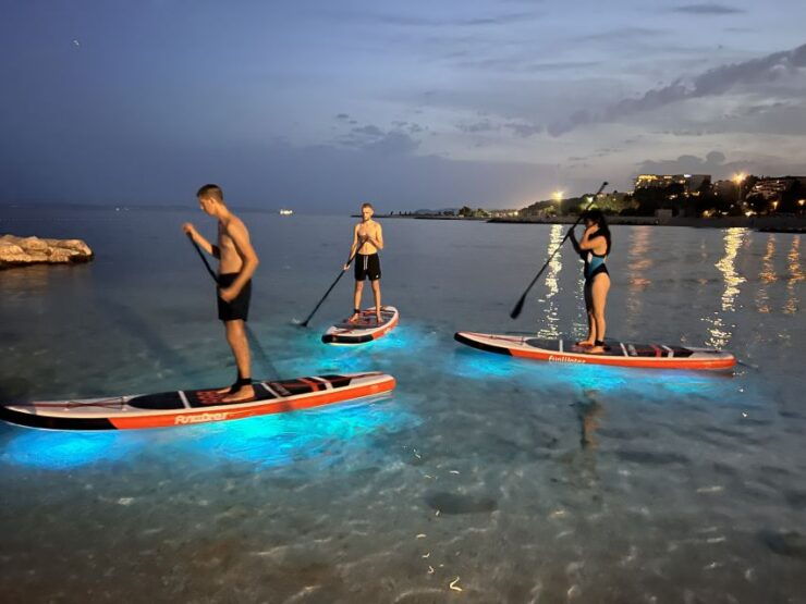 Split: Glow-in-the-dark Sunset Stand-Up Paddle Board Tour - Duration and Cancellation Policy